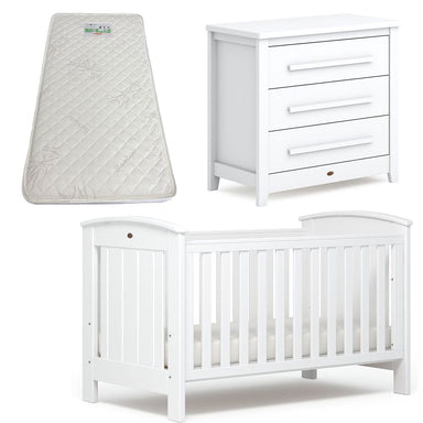 Boori Casa Cot and Linear Chest Package Barley + FREE Bonnell Bamboo Mattress Furniture (Packages) 9358417001983