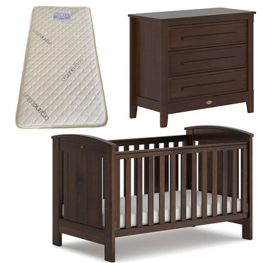 Boori Casa Cot and Linear Chest Package Coffee + FREE Bonnell Organic Mattress Furniture (Packages) 9358417001952
