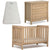 Boori Daintree Cot and Linear Chest Package Almond + FREE Bonnell Bamboo Mattress Furniture (Packages) 9358417002102