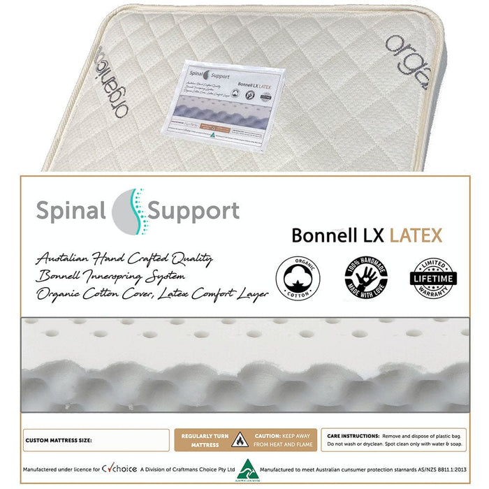 Boori Daintree Cot and Linear Chest Package Barley + FREE Bonnell Organic Latex Mattress Furniture (Packages) 9358417002089