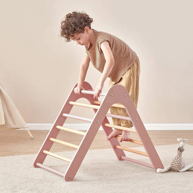 Boori Tidy Pikler Climbing Triangle V23 Cherry and Almond Furniture (Toddler Kids) 9328730100694