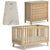 Boori Turin (Fullsize) Cot and Linear Chest Package Almond + FREE Bonnell Organic Latex Mattress Furniture (Packages) 9358417002614