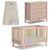 Boori Turin (Fullsize) Cot and Linear Chest Package Cherry/Almond + FREE Bonnell Organic Latex Mattress Furniture (Packages) 9358417002577