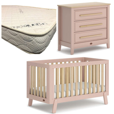 Boori Turin (Fullsize) Cot and Linear Chest Package Cherry/Almond + FREE Micro Pocket Organic Mattress Furniture (Packages) 9358417002584