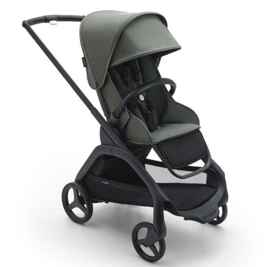 Bugaboo Dragonfly Complete Black/Forest Green with Maxi Cosi Mico Plus Capsule and Adapters (Night Grey) Pram (Bundle Package) 8717447169932-9312541737453-8717447414629