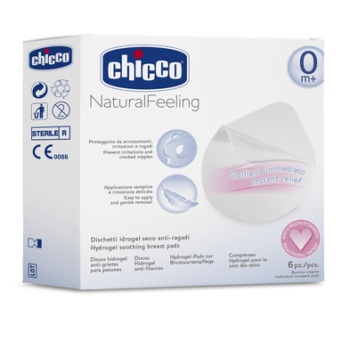 Chicco Hydrogel Soothing Breast Pads Nursing Accessories 8058664070459