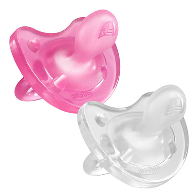 Chicco Physio Soft 0-6m Soother Girl 2 Pack Feeding (Soothers) 8058664080786