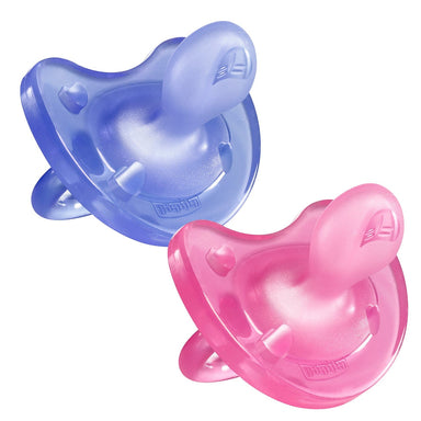 Chicco Physio Soft 6-16m Soother Pink 2 Pack Feeding (Soothers) 8058664080793