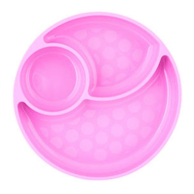 Chicco Silicone Divided Plate Pink 12M+ Feeding (Accessories) 8058664127511