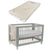 Cocoon Allure Cot with Bonnell Organic Latex Mattress Dove Grey Furniture (Cots) 9358417003185