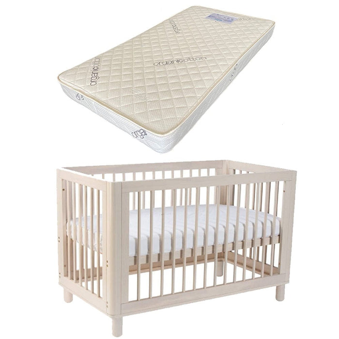 Cocoon Allure Cot with Bonnell Organic Mattress Natural Wash Furniture (Cots) 9358417003215