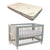 Cocoon Allure Cot with Micro Pocket Organic Mattress Dove Grey Furniture (Cots) 9358417003192