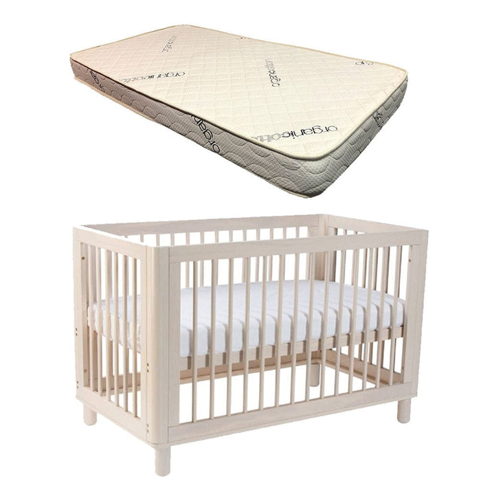 Cocoon Allure Cot with Micro Pocket Organic Mattress Natural Wash Furniture (Cots) 9358417003239