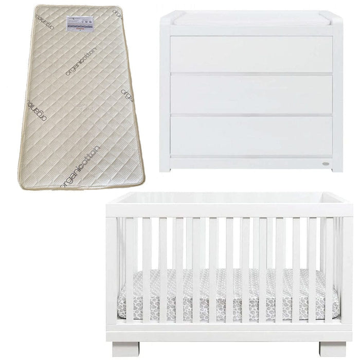Cocoon Aston Cot and Dresser + FREE Bonnell Organic Latex Mattress Furniture (Packages) 9358417003093