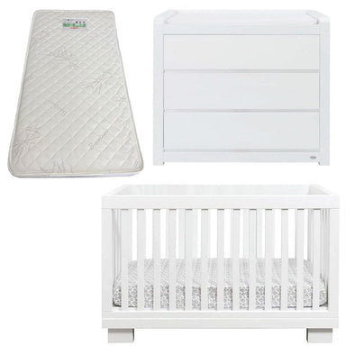 Cocoon Aston Cot and Dresser Package + FREE Bonnell Organic Mattress Furniture (Packages) 9358417003086