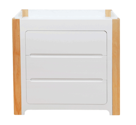 Cocoon Evoluer Chest Changer White/Natural Furniture (Chest of Drawers) 852345008483