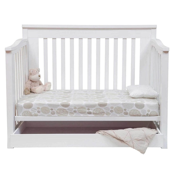 Cocoon Flair Cot with Tidy Drawer White Furniture (Cots) 852345008452