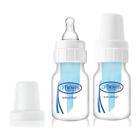 Dr Browns Narrow Neck 60ml Feeding Bottles with Premie Teat 2 Pack Feeding (Bottles) 72239308219