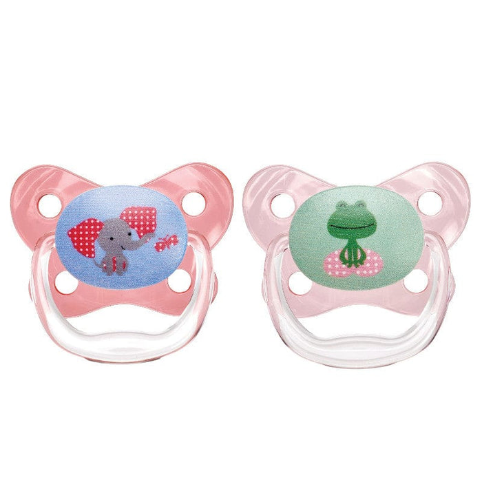 Dr Browns Prevent Contoured Pacifier 6-12 Months Pink 2 Pack Feeding (Soothers) 072239300671