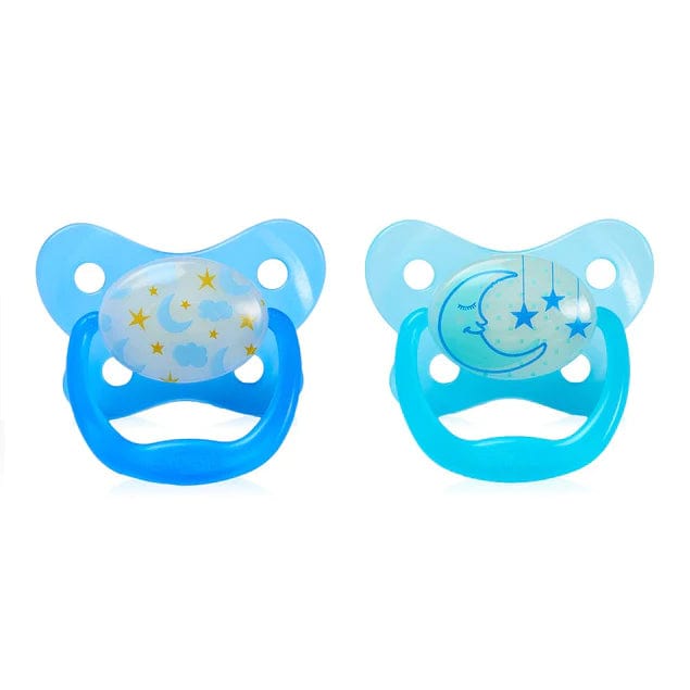 Dr Browns Prevent Glow In The Dark Pacifier 2 Pack 6-12 Months Blue Feeding (Soothers) 072239303146