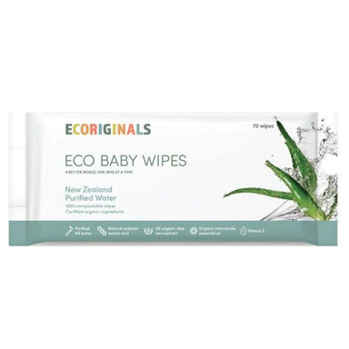 Ecoriginals Baby Wipes New Zealand Purified Water Changing (Nappy Accessories) 9349153001344