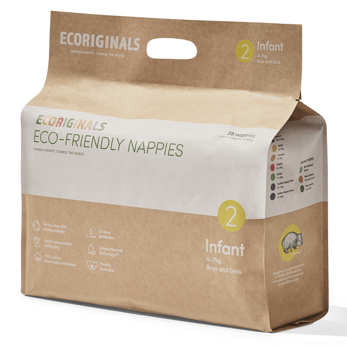 Ecoriginals Eco-Friendly Nappies Infant (4-7 kg) Changing (Nappies) 9349153000477