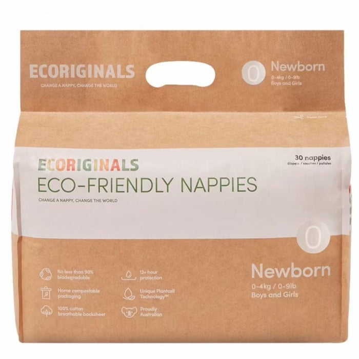 Ecoriginals Eco-Friendly Nappies Newborn (0-4.5 kg) Changing (Nappies) 9349153001801