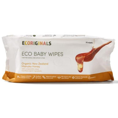Ecoriginals Manuka Honey Baby Wipes Changing (Nappy Accessories) 9349153000118