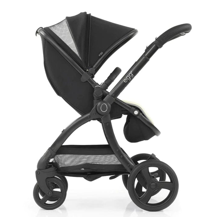 Egg 2 Stroller  (Just Black) with Carrycot Bassinet + Height Increaser Pram (Bundle Package) 9358417001204