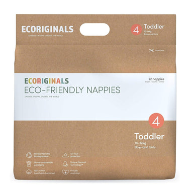 Ecoriginals Eco-Friendly Nappies - Toddler (10-14kg)