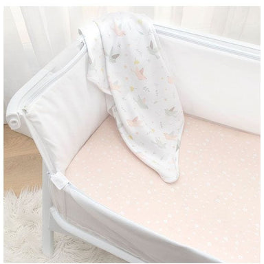 Living Textiles 2-pack Jersey Cradle/Co Sleeper Fitted Sheet - Ava Sleeping & Bedding (Bassinet Sheets) 9315311036398