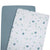 Living Textiles 2-pack Muslin Cradle/Co-Sleeper Fitted Sheet Banana Leaf/Teal Sleeping & Bedding (Bassinet Sheets) 9315311035346