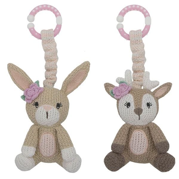 Living Textiles 2-pack Stroller Toy - Fawn & Bunny Playtime & Learning (Toys) 9315311036848