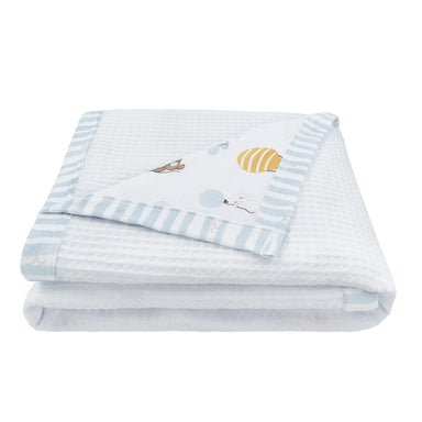 Living Textiles Cot Waffle Blanket - Up Up & Away Sleeping & Bedding (Quilts) 9315311039184