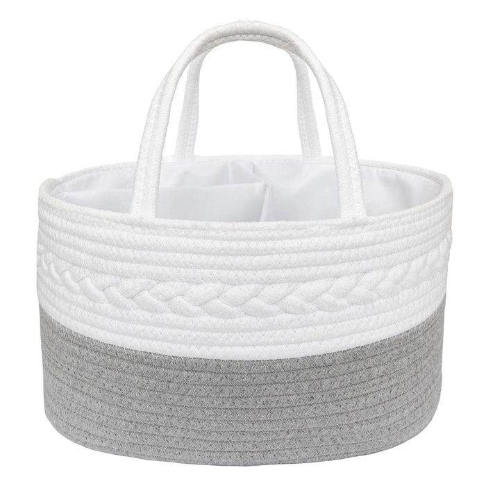 Living Textiles Cotton Rope Nappy Caddy Grey Sleeping & Bedding (Manchester) 9315311039757