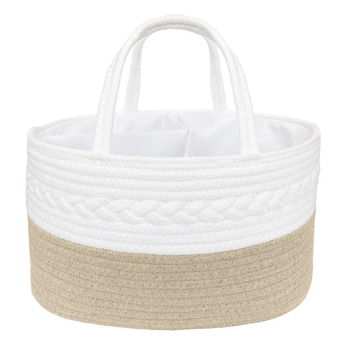 Living Textiles Cotton Rope Nappy Caddy Natural - PRE ORDER FOR JUNE Sleeping & Bedding (Manchester) 9315311039771