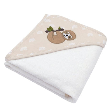 Living Textiles Hooded Towel - Sloth/Rainbow Bathing (Bath Accessories) 9315311038941