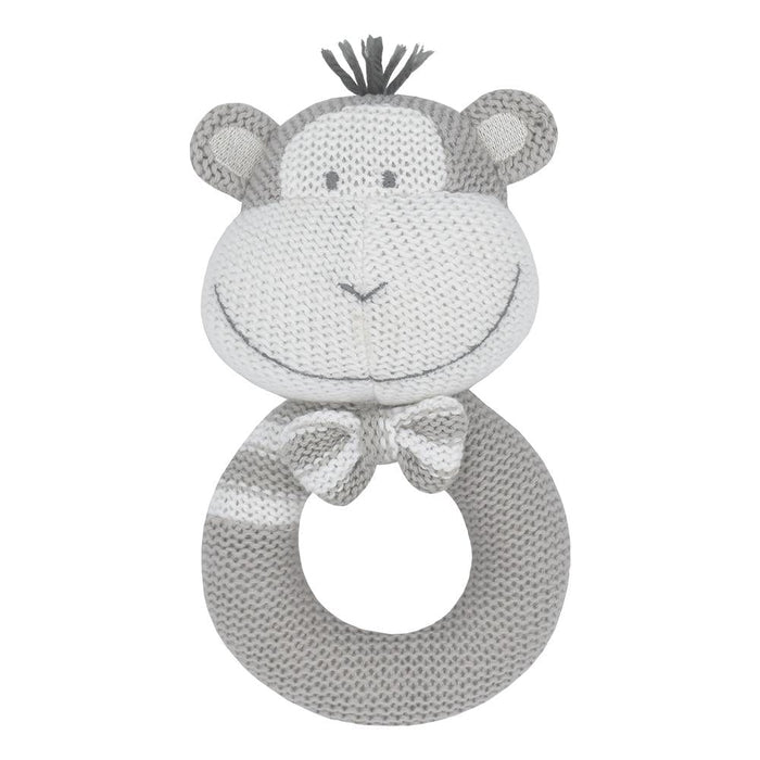 Living Textiles Knitted Rattle Max The Monkey Playtime & Learning (Toys) 9315311034141