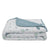 Living Textiles Muslin Pram Blanket Banana Leaf/Teal Sleeping & Bedding (Blankets) 9315311035605