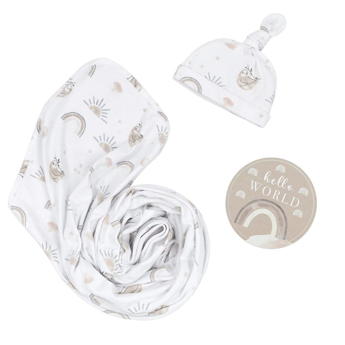 Living Textiles Newborn Gift Set - Sloth Sleeping & Bedding (Manchester) 9315311038996
