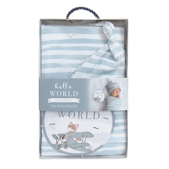 Living Textiles Newborn Gift Set - Stripes Sleeping & Bedding (Manchester) 9315311039559