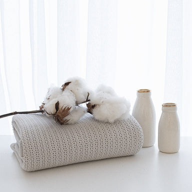 Living Textiles Organic Cellular Bassinet Blanket Grey Sleeping & Bedding (Blankets) 9315311031102