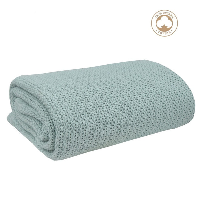 Living Textiles Organic Cellular Bassinet Blanket Sage Sleeping & Bedding (Blankets) 9315311035643