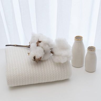 Living Textiles Organic Cellular Cot Blanket White Sleeping & Bedding (Blankets) 9315311031126
