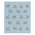 Living Textiles Whimsical Baby Blanket Hippo/Blue Sleeping & Bedding (Blankets) 9315311040760