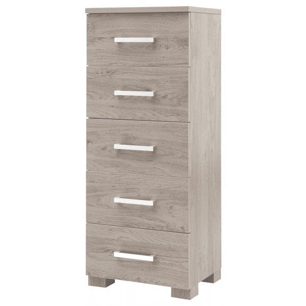 Love N Care Bordeaux Tall Boy Ash Furniture Chest of Drawers 9325049018467