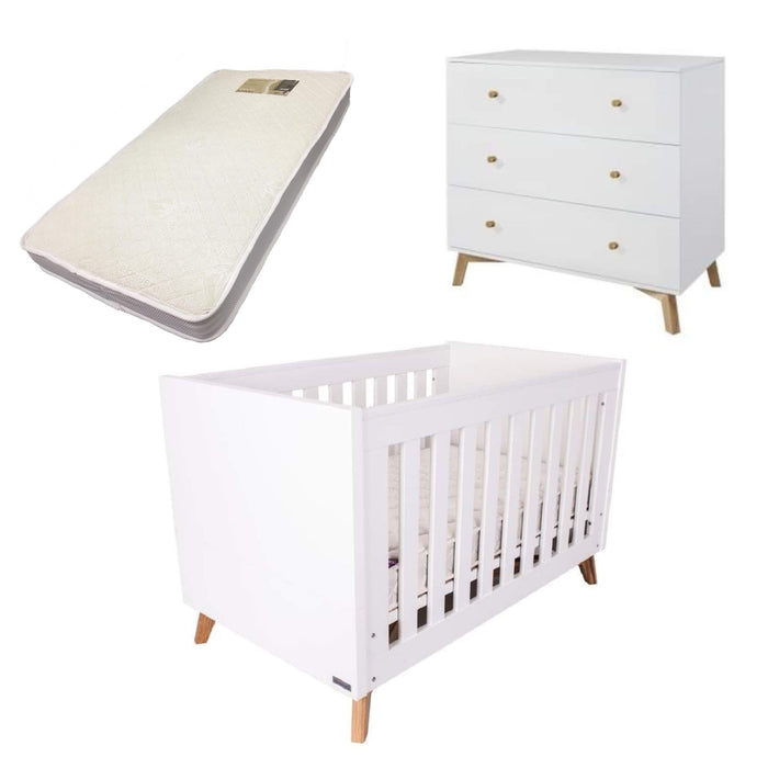 Love N Care Fjord Cot, Chest and Bonnell Bamboo Mattress Package Furniture (Packages) 9358417002638