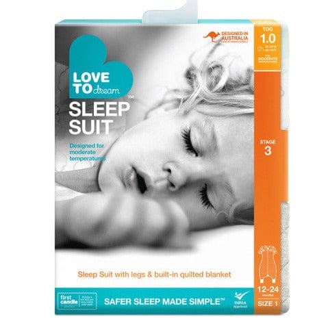 Love To Dream 1.0 TOG Sleep Suit 24 Months Blue Sleeping & Bedding (Swaddle Sleeping Bag) 9343443005739