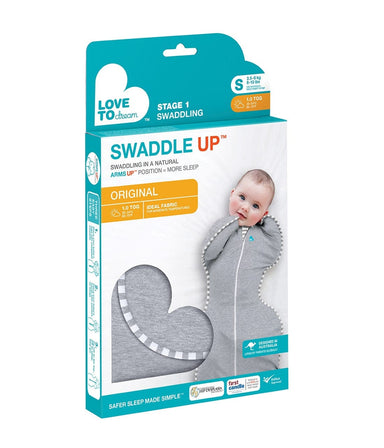 Love To Dream Swaddle Up 1.0 TOG Original Newborn Grey Sleeping & Bedding (Swaddle Wrap) 9343443001595