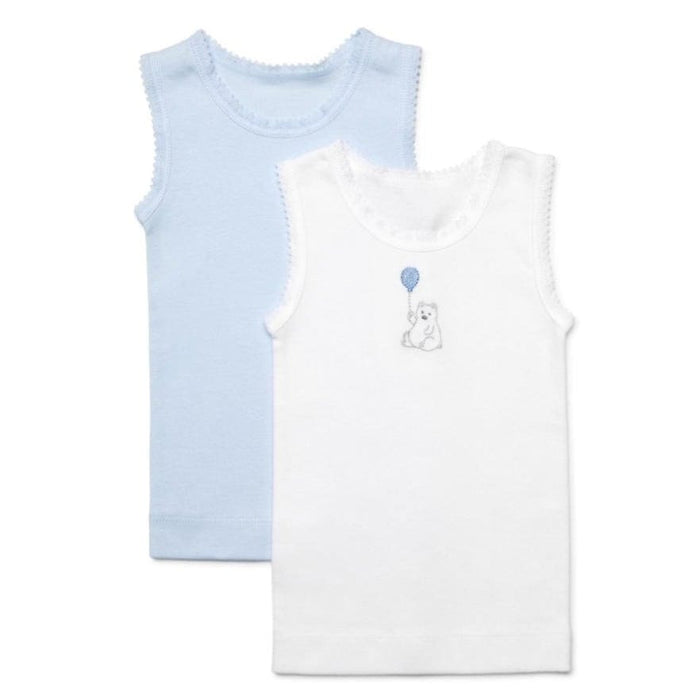 Marquise 2 Pack Singlet 0 Blue Bear Clothing 9330199335418